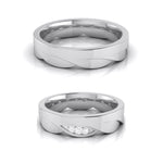 Load image into Gallery viewer, Diamond Platinum Love Bands JL PT R-8028  Both Jewelove
