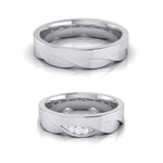 Load image into Gallery viewer, Diamond Platinum Love Bands JL PT R-8028
