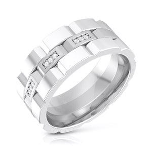 Designer Diamond Platinum Ring for Women JL PT R-8030