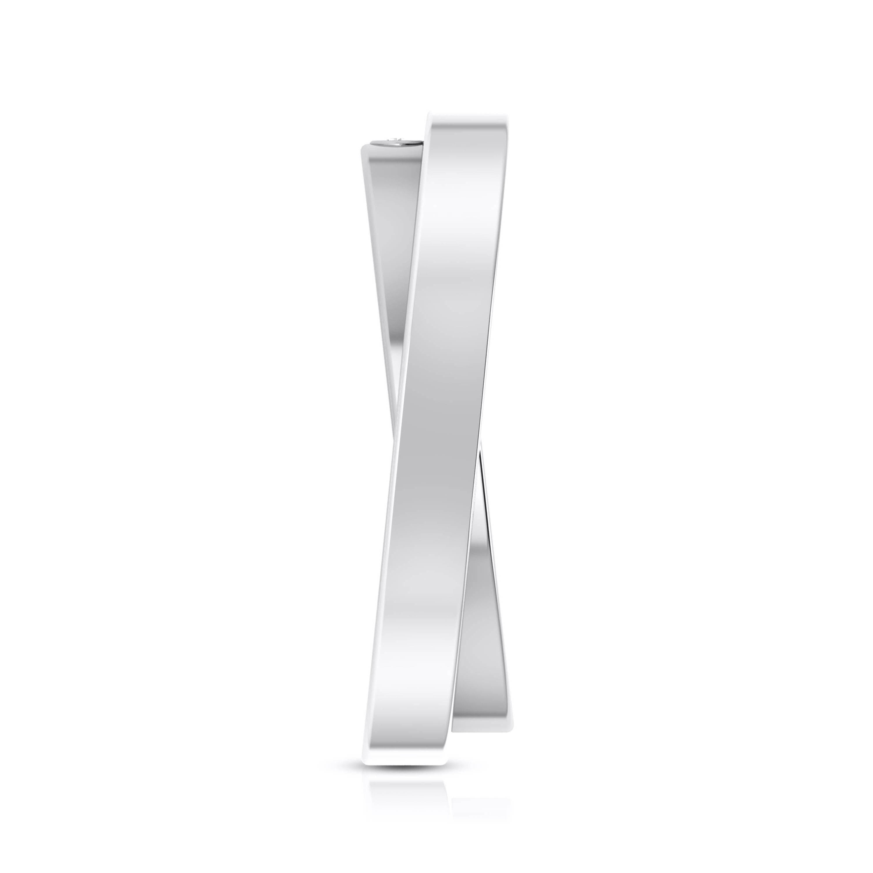 Designer  Diamond Platinum Love Bands JL PT R-8032