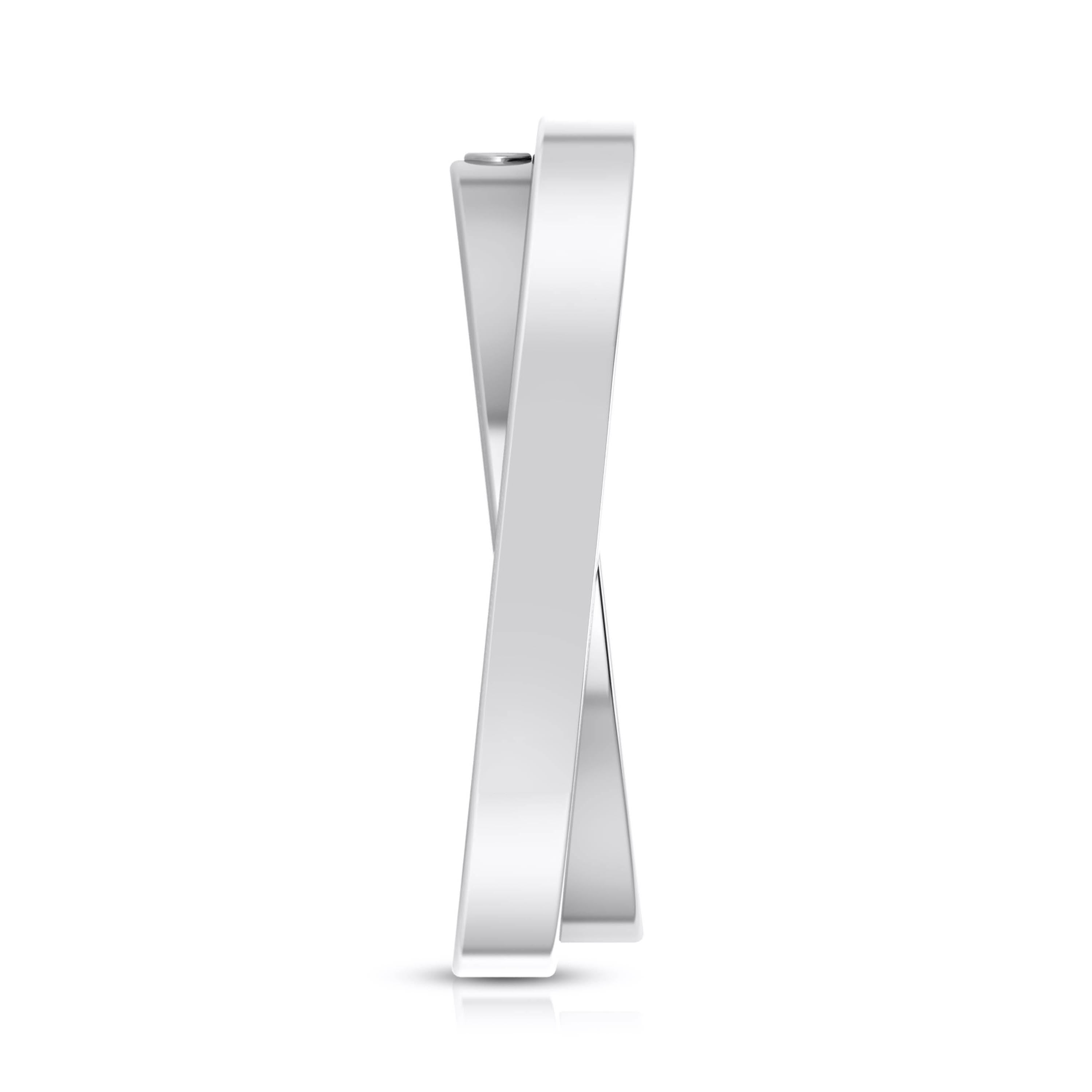 Designer  Diamond Platinum Love Bands JL PT R-8032