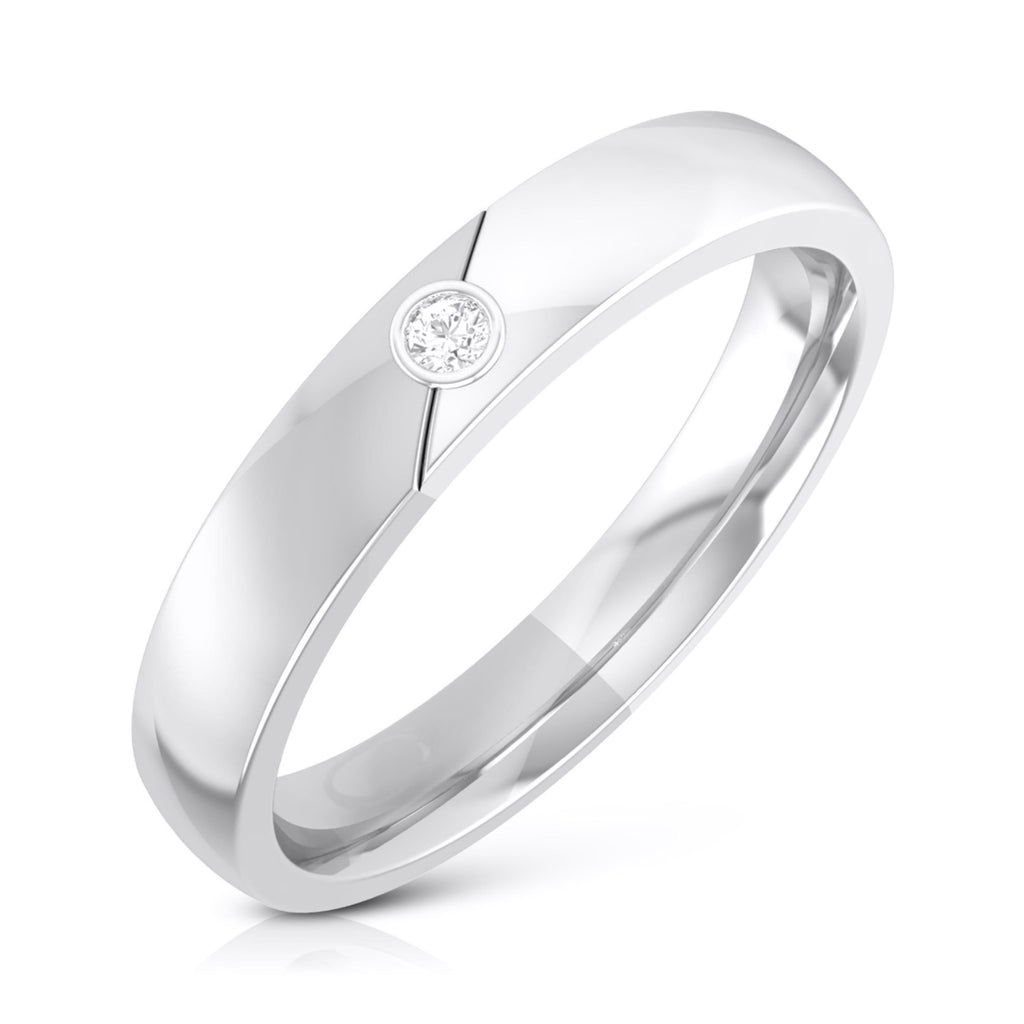 Single Diamond Platinum Ring for Women JL PT R-8038  VVS-GH Jewelove