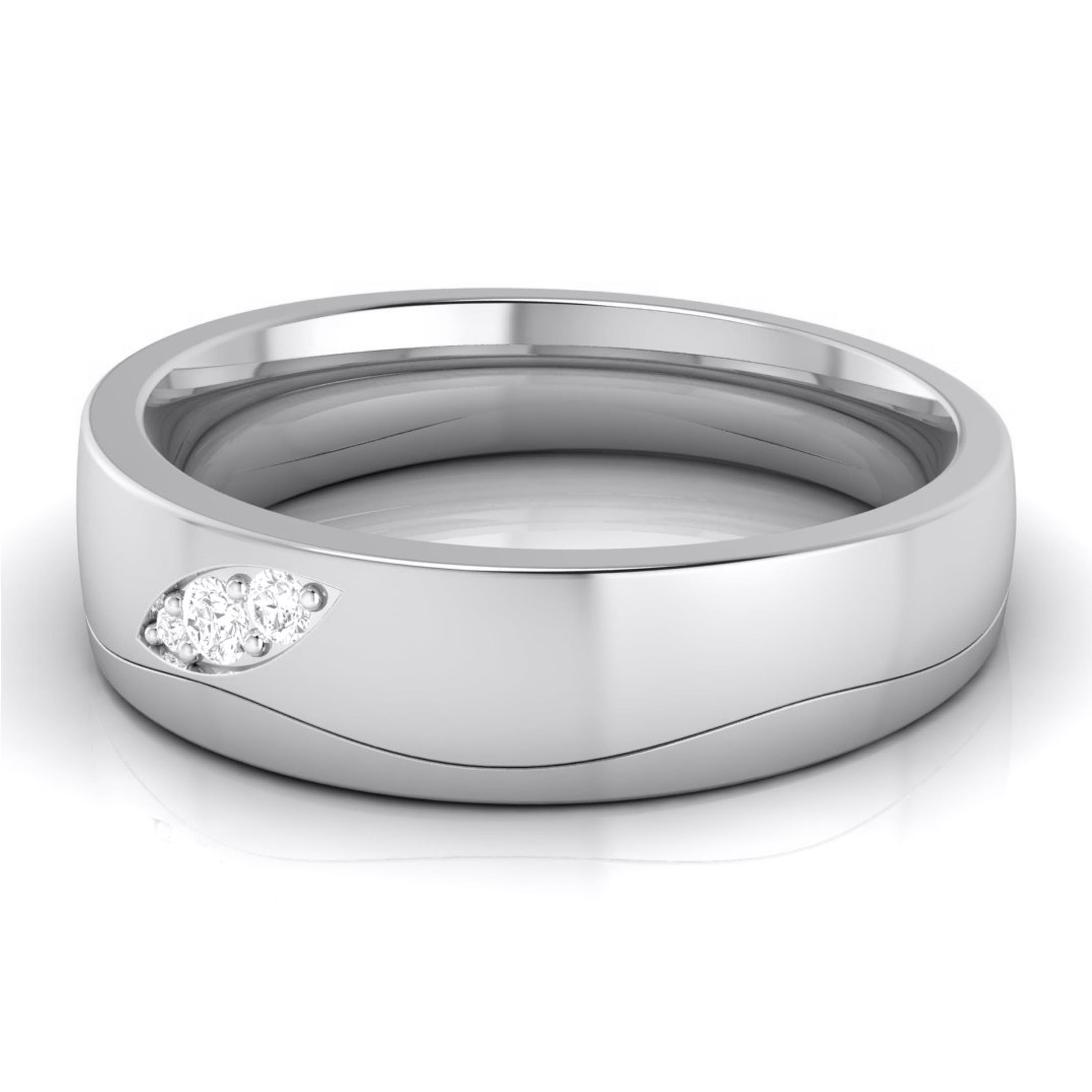 Diamond Platinum Love Bands JL PT R-8040
