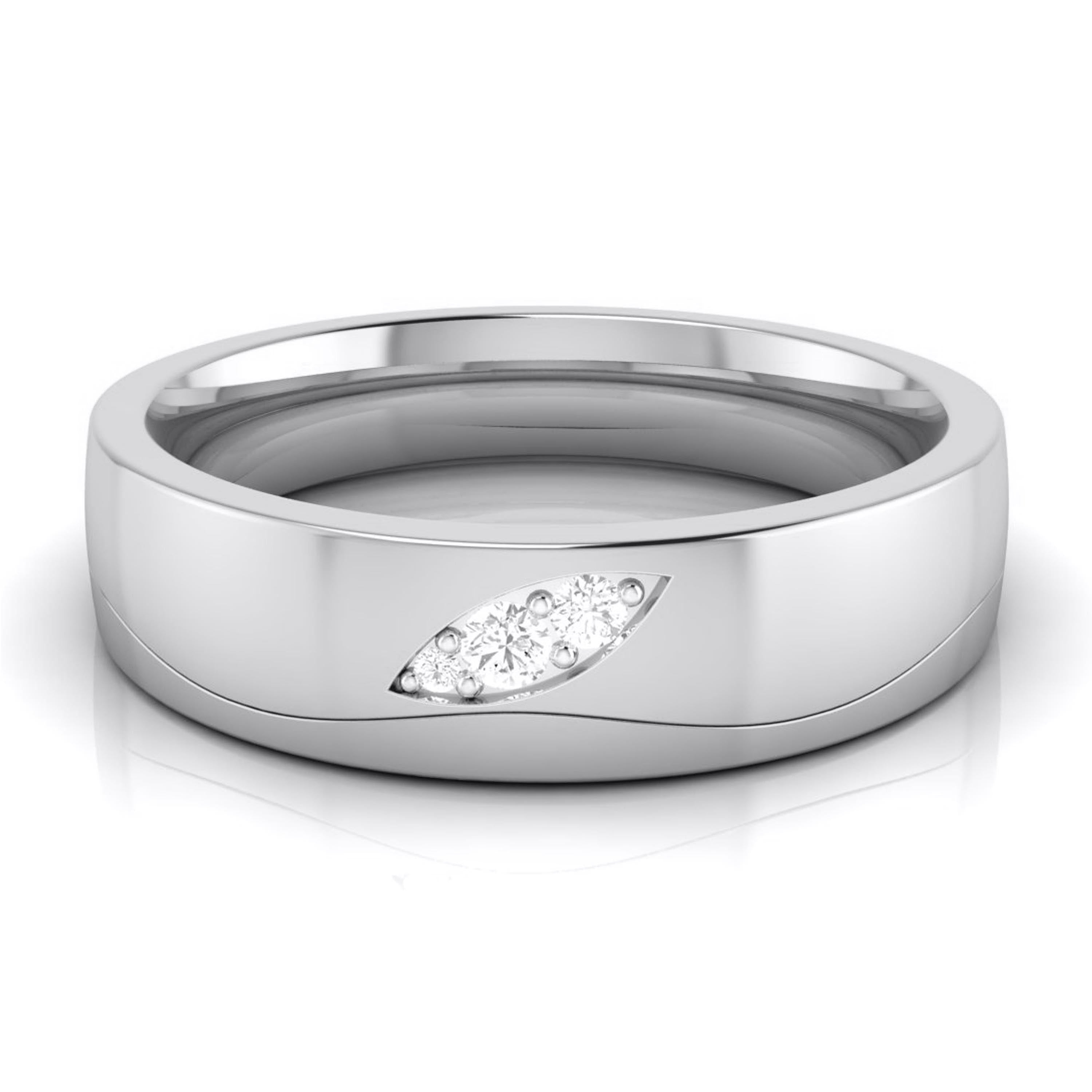 Diamond Platinum Love Bands JL PT R-8040