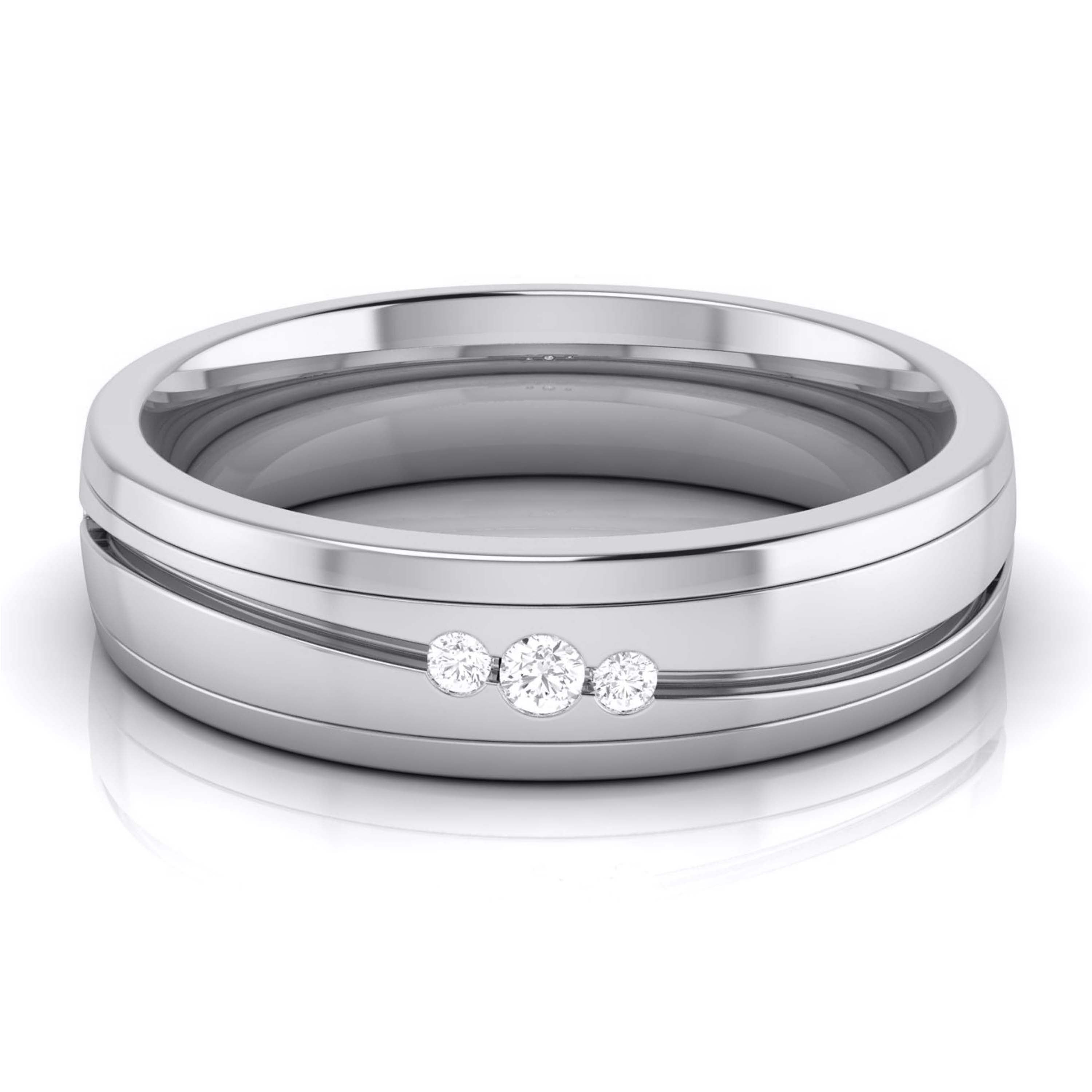 Diamond Platinum Love Bands JL PT R-8042