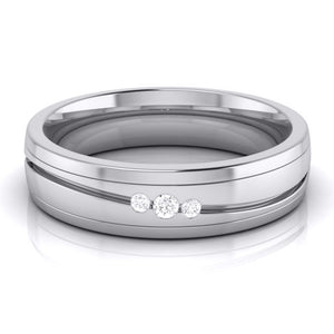 Diamond Platinum Love Bands JL PT R-8042  Women-s-Band-only Jewelove