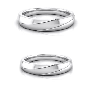 Designer Platinum Love Bands JL PT R-8045