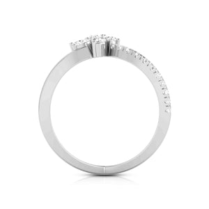 Platinum Pear Marquise Ring with Diamonds for Women JL PT DM 0033   Jewelove