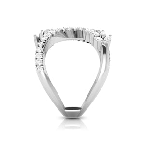 Platinum Pear Marquise Ring with Diamonds for Women JL PT DM 0036   Jewelove