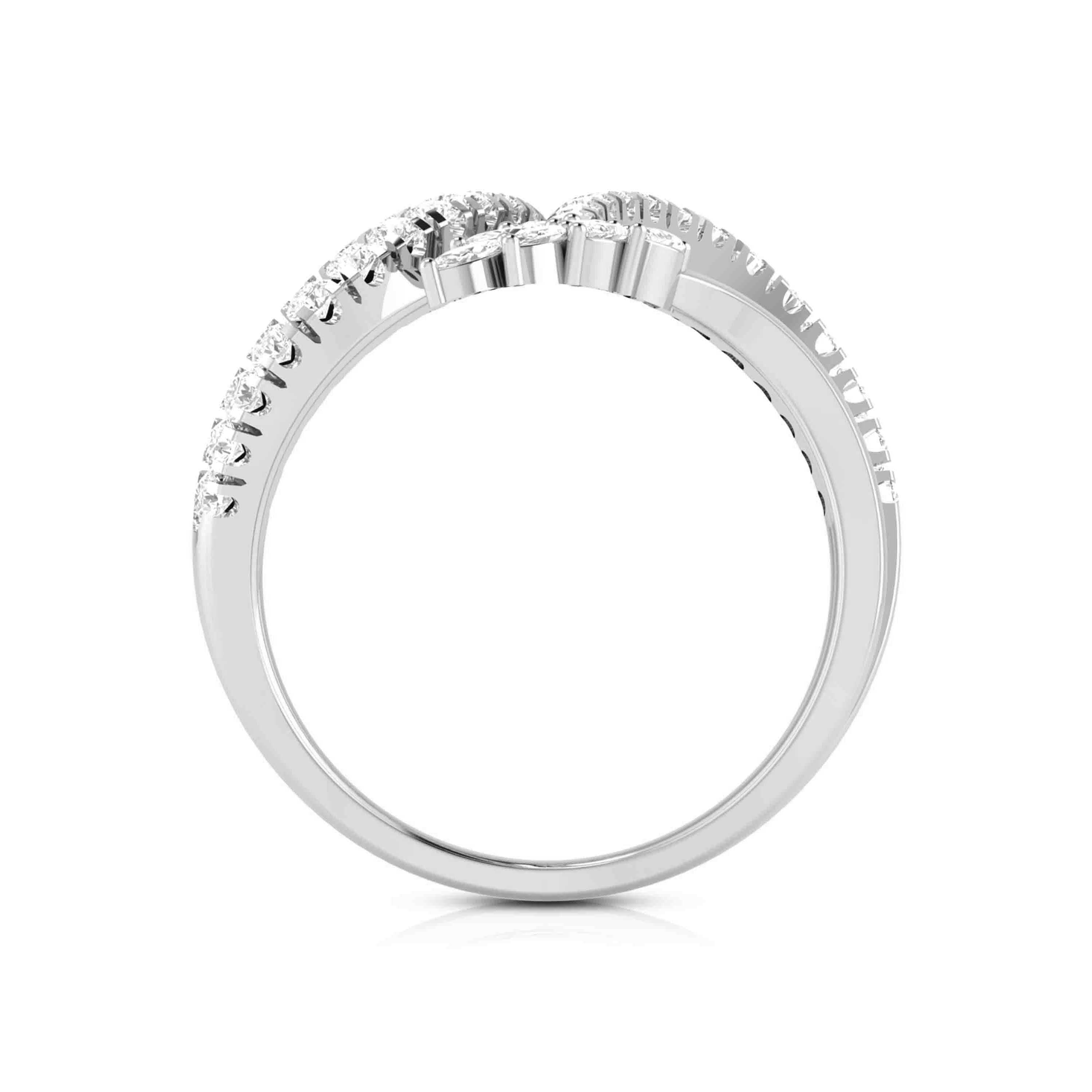 Platinum Pear Marquise Ring with Diamonds for Women  JL PT DM 0043   Jewelove
