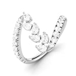 Load image into Gallery viewer, Platinum Pear Marquise Ring with Diamonds for Women JL PT DM 0047   Jewelove

