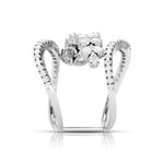 Load image into Gallery viewer, Platinum Pear Marquise Ring with Diamonds for Women JL PT DM 0052   Jewelove
