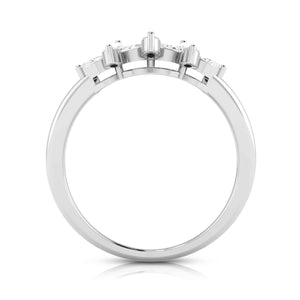 Platinum Pear Marquise Ring with Diamonds for Women JL PT DM 0054   Jewelove