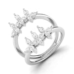 Load image into Gallery viewer, Platinum Pear Marquise Ring with Diamonds for Women JL PT DM 0054   Jewelove
