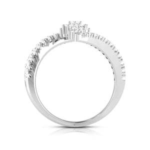 Platinum Pear Marquise Ring with Diamonds for Women JL PT DM 0055   Jewelove