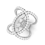 Load image into Gallery viewer, Platinum Pear Marquise Ring with Diamonds for Women JL PT DM 0056
