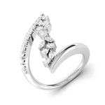Load image into Gallery viewer, Platinum Pear Marquise Ring with Diamonds for Women JL PT DM 0059  VS-GH Jewelove
