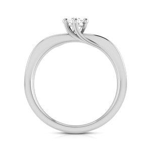 Platinum Diamond 15-Pointer Engagement Ring for Women JL PT R-41   Jewelove.US