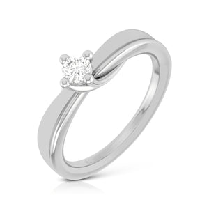 Platinum Diamond 15-Pointer Engagement Ring for Women JL PT R-41   Jewelove.US