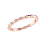 Load image into Gallery viewer, Eternity Rose Gold Diamond Wedding Ring JL AU RD RN 11223R   Jewelove.US
