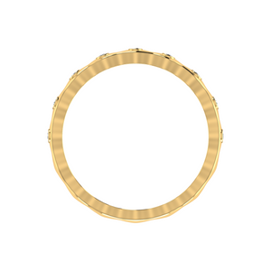 Eternity Yellow Gold Diamond Wedding Ring JL AU RD RN 11223Y   Jewelove.US
