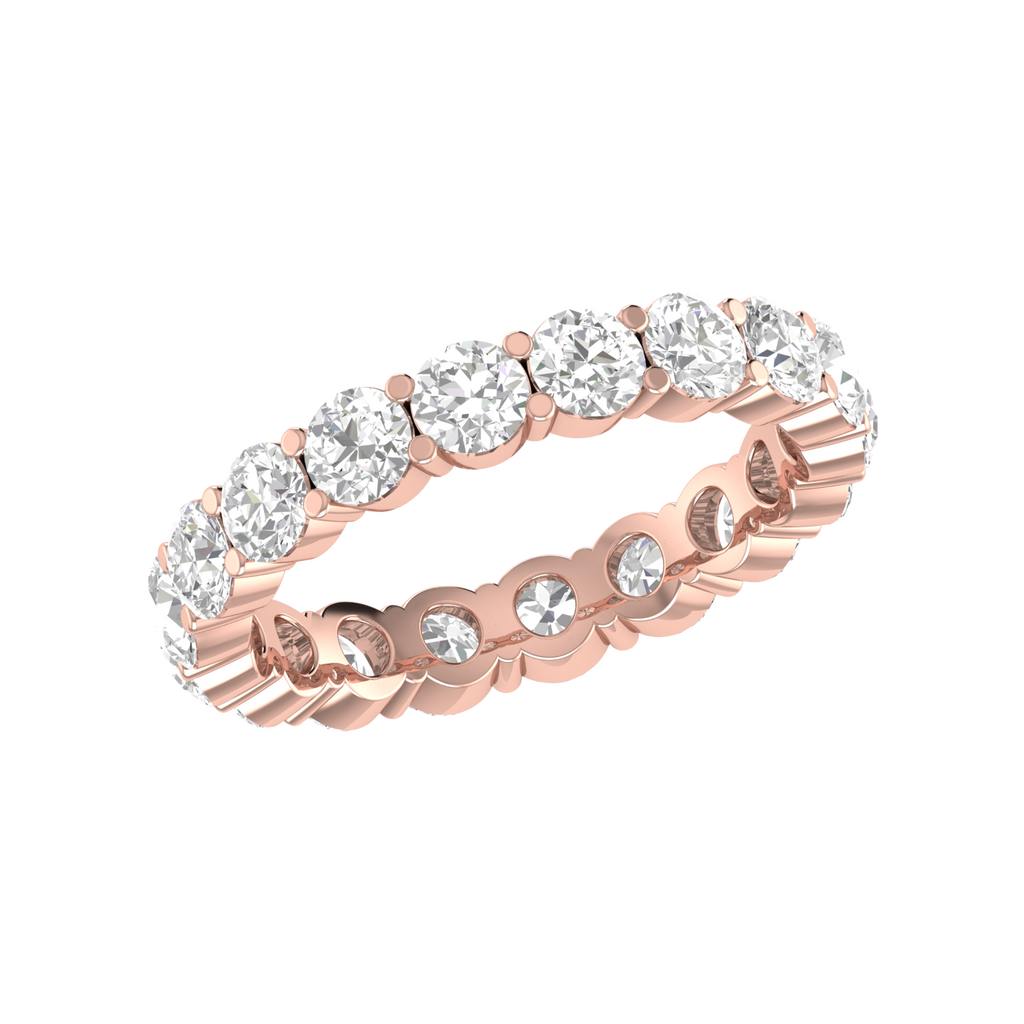 15 Pointer Eternity Rose Gold Diamond Wedding Ring JL AU RD RN 9272R   Jewelove.US