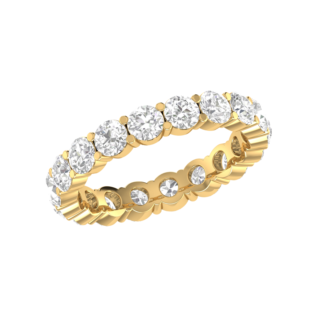 15 Pointer Eternity Yellow Gold Diamond Wedding Ring JL AU RD RN 9272Y   Jewelove.US