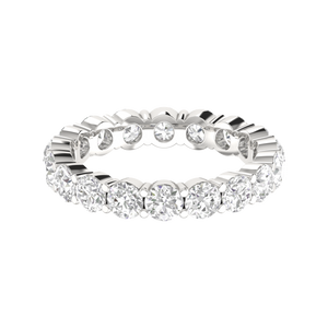 15 Pointer Eternity Platinum Diamond Wedding Ring for Women JL PT RD RN 9272   Jewelove.US