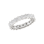 Load image into Gallery viewer, 25 Pointer Princess Cut Diamond Platinum Wedding Ring for Women JL PT RD RN 9278   Jewelove
