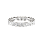 Load image into Gallery viewer, 10 Pointer Eternity Princess Cut Diamond Platinum Wedding Ring for Women JL PT RD RN 9278-B   Jewelove
