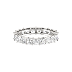 15 Pointer Eternity Princess Cut Diamond Platinum Wedding Ring for Women JL PT RD RN 9278-A   Jewelove