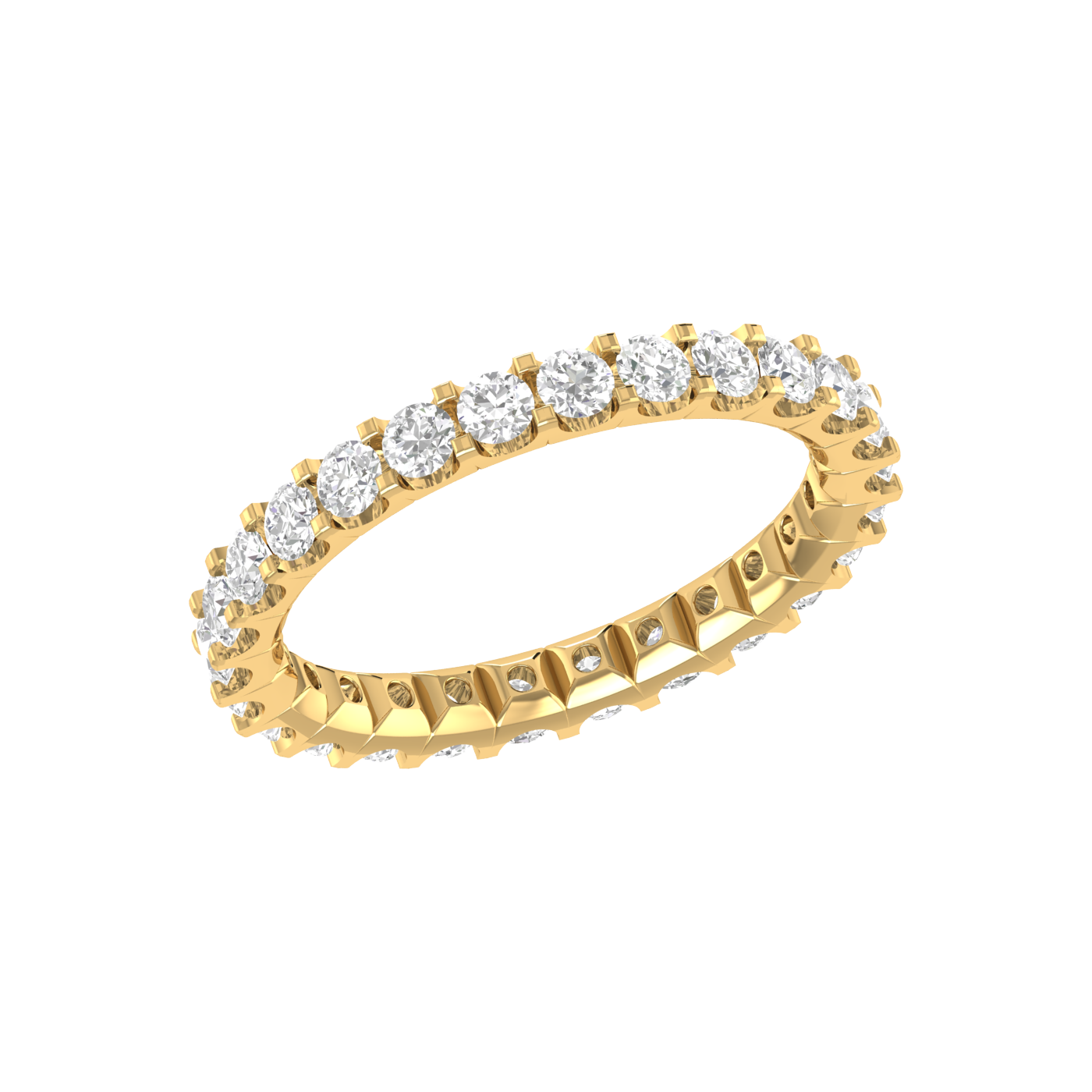 Yellow Gold Diamond Wedding Ring JL AU RD RN 9279Y   Jewelove.US