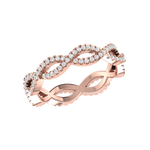 Load image into Gallery viewer, Twisted Rose Gold Diamond Wedding Ring JL AU RD RN 9280R   Jewelove.US
