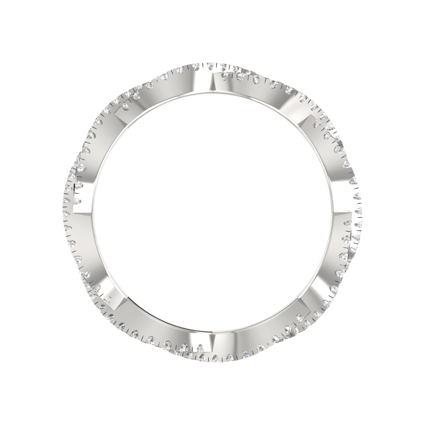 Twisted Platinum Diamond Wedding Ring for Women JL PT RD RN 9280   Jewelove.US