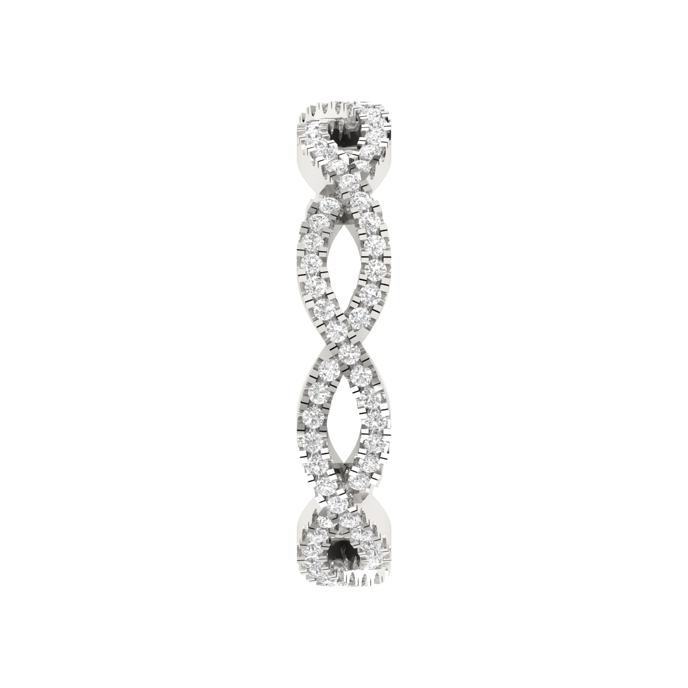 Twisted Platinum Diamond Wedding Ring for Women JL PT RD RN 9280   Jewelove.US