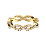 Load image into Gallery viewer, Twisted Yellow Gold Diamond Wedding Ring JL AU RD RN 9280Y   Jewelove.US
