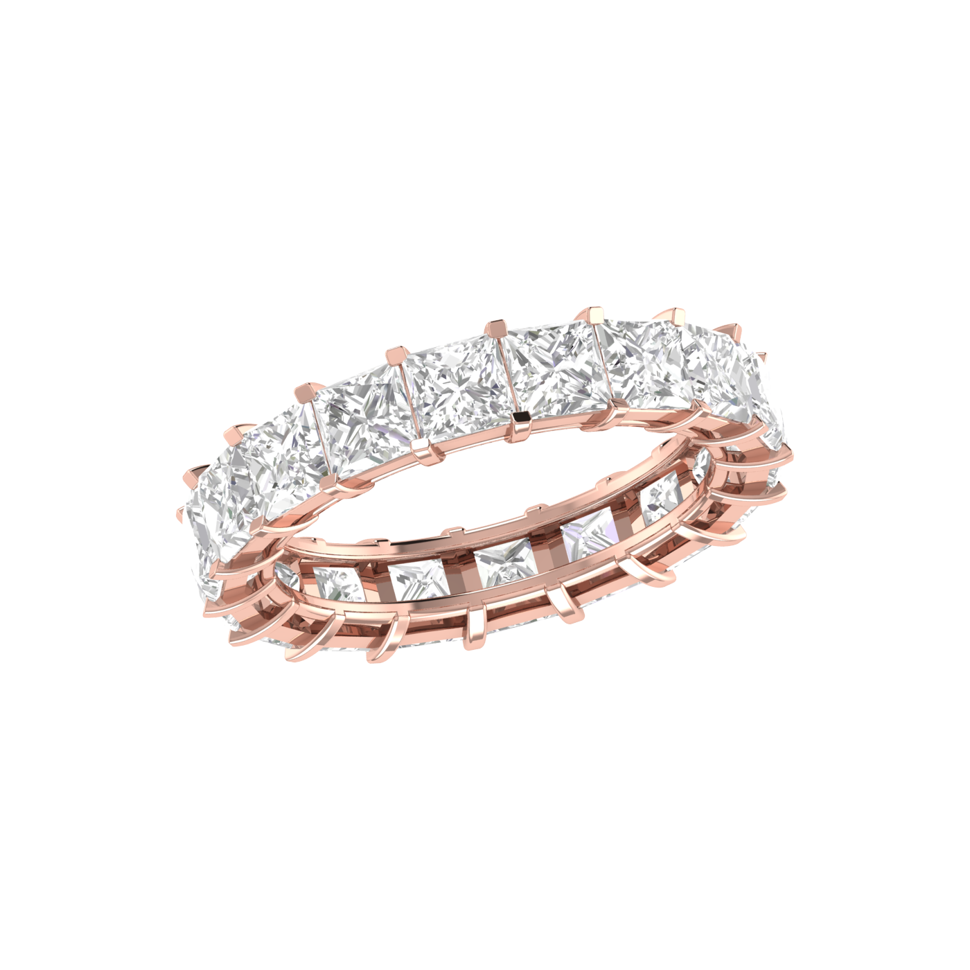 20 Pointer Rose Gold Princess Cut Diamond Engagement Ring JL AU RD RN 9281R-A   Jewelove.US
