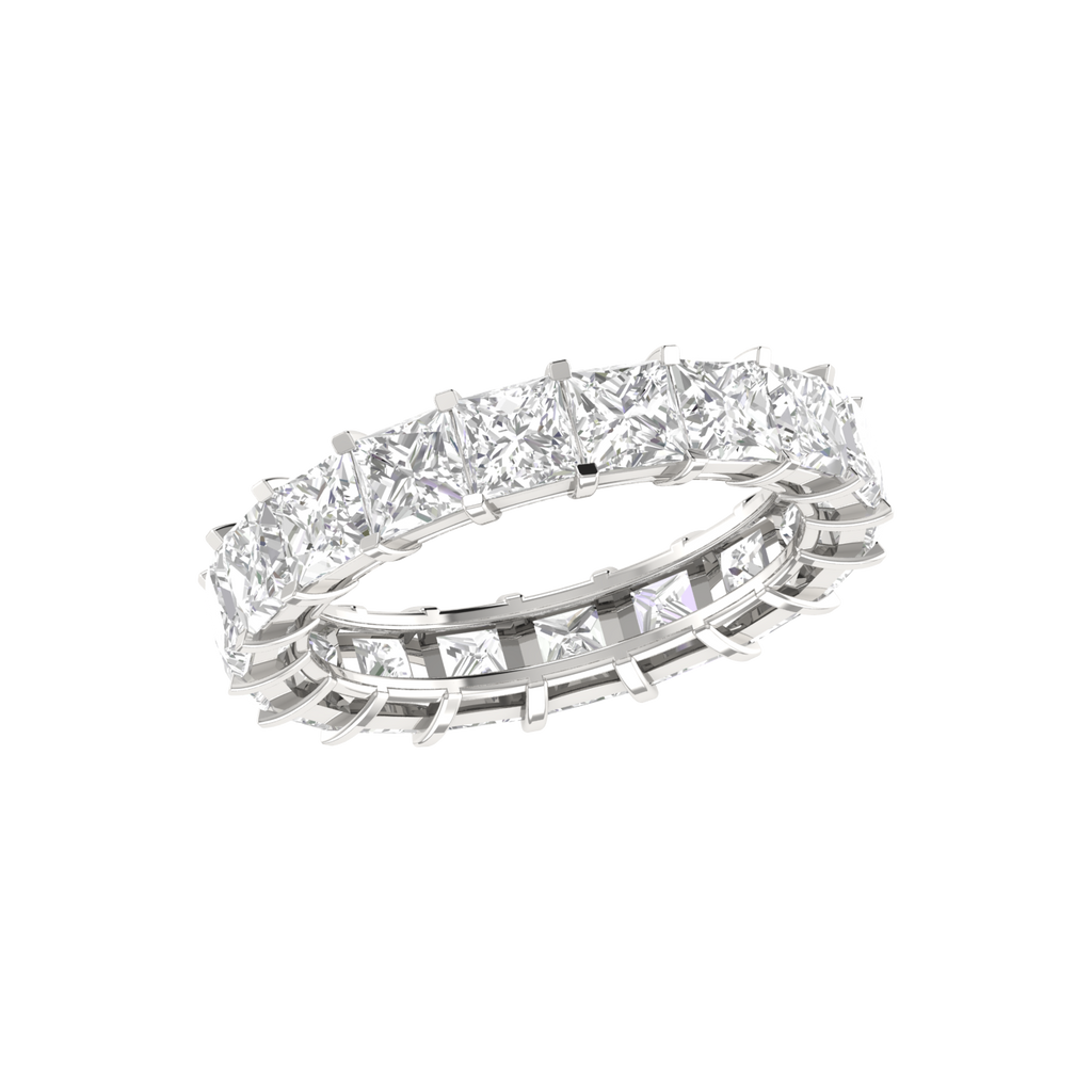 20 Pointer Eternity Princess Cut Diamond Platinum Wedding Ring for Women JL PT RD RN 9281-A   Jewelove