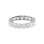 Load image into Gallery viewer, 30 Pointer Eternity Princess Cut Diamond Platinum Wedding Ring for Women JL PT RD RN 9281   Jewelove

