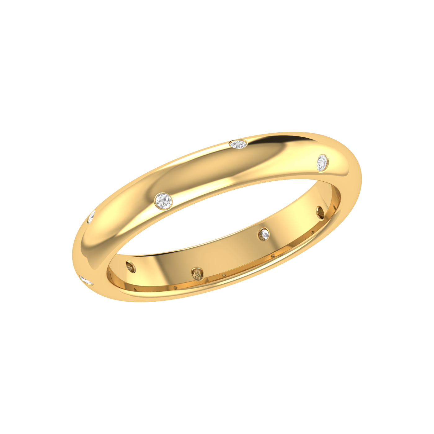 Yellow Gold Diamond Wedding Ring for Women JL AU RD RN 9284Y   Jewelove.US