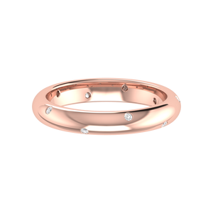 Rose Gold Diamond Wedding Ring for Women JL AU RD RN 9284R   Jewelove.US