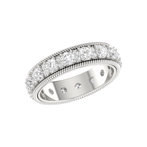 15 Pointer Eternity Platinum Diamond Wedding Ring for Women JL PT RD RN 9287   Jewelove.US