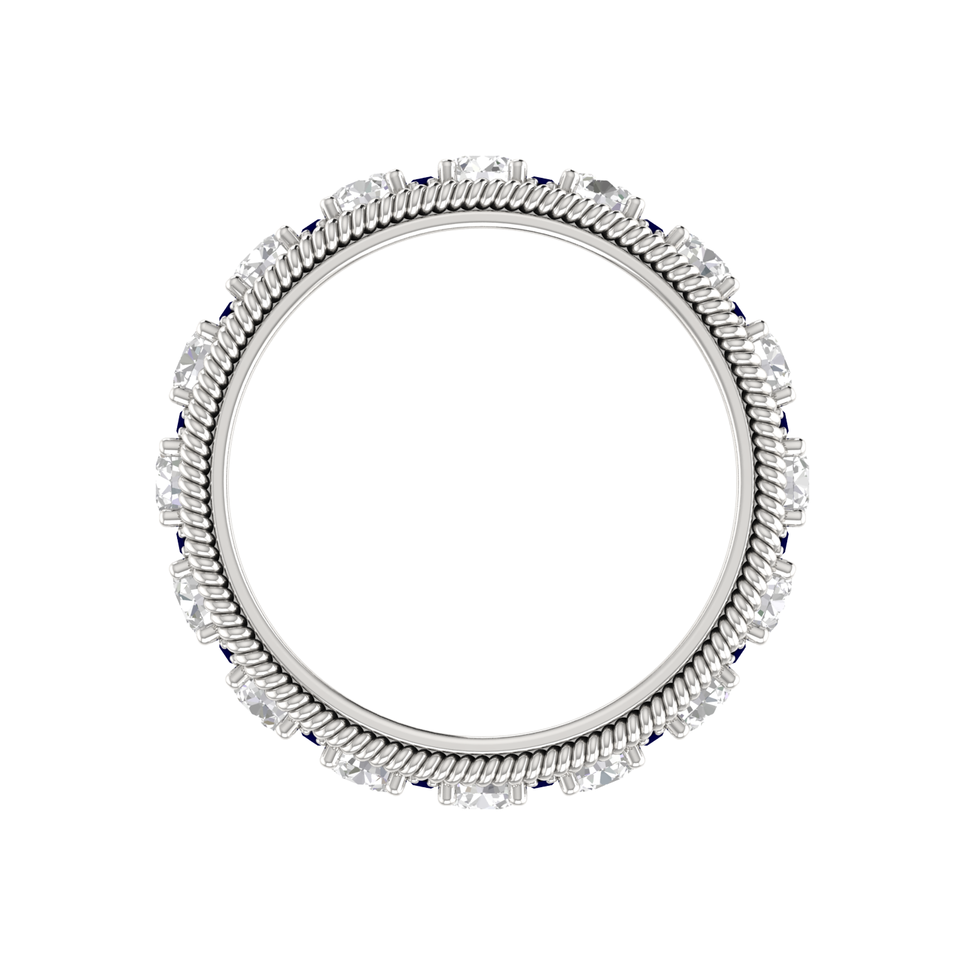 15 Pointer Eternity Platinum Diamond Wedding Ring for Women JL PT RD RN 9287   Jewelove.US