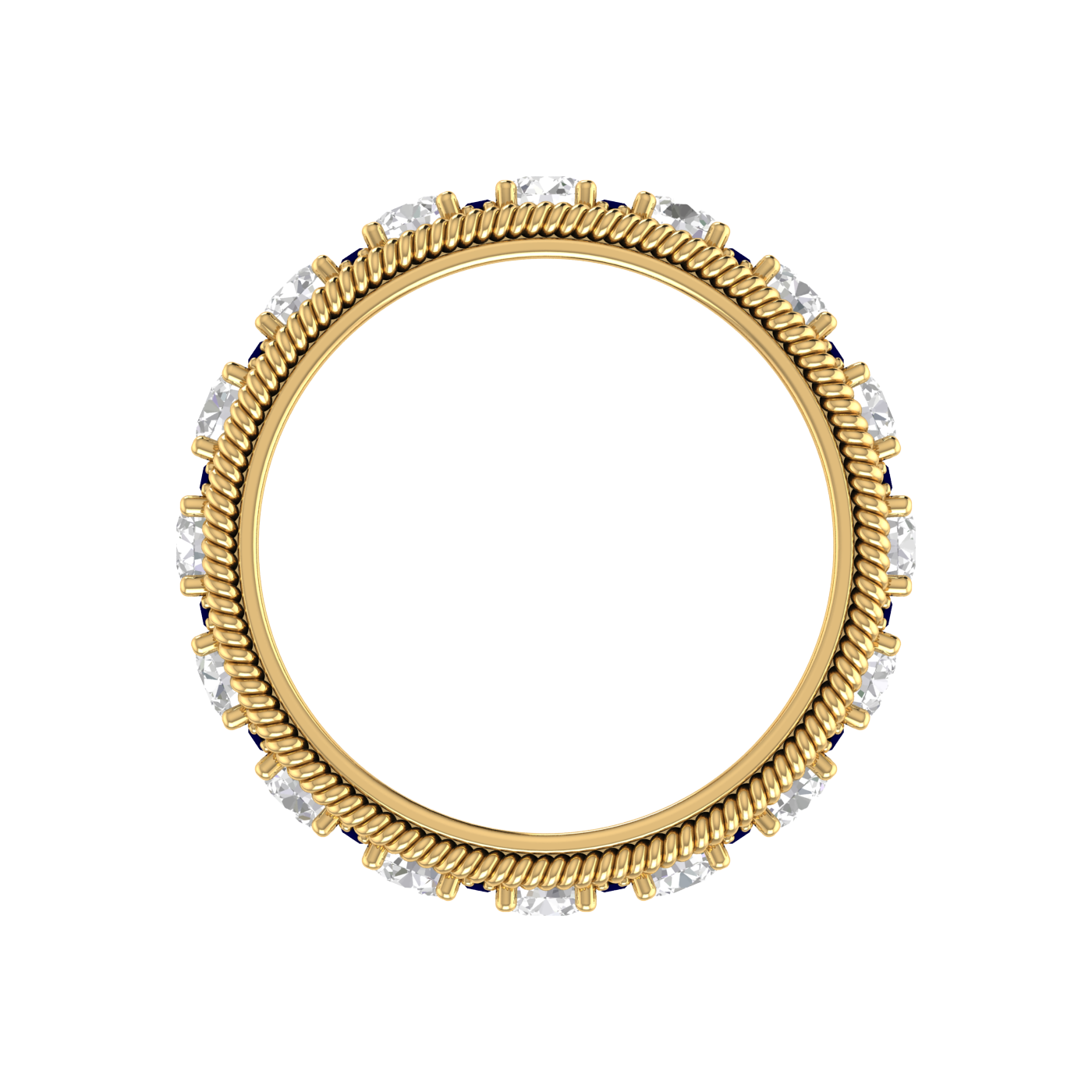 Eternity Yellow Gold Diamond Wedding Ring for Women JL AU RD RN 9287Y   Jewelove.US