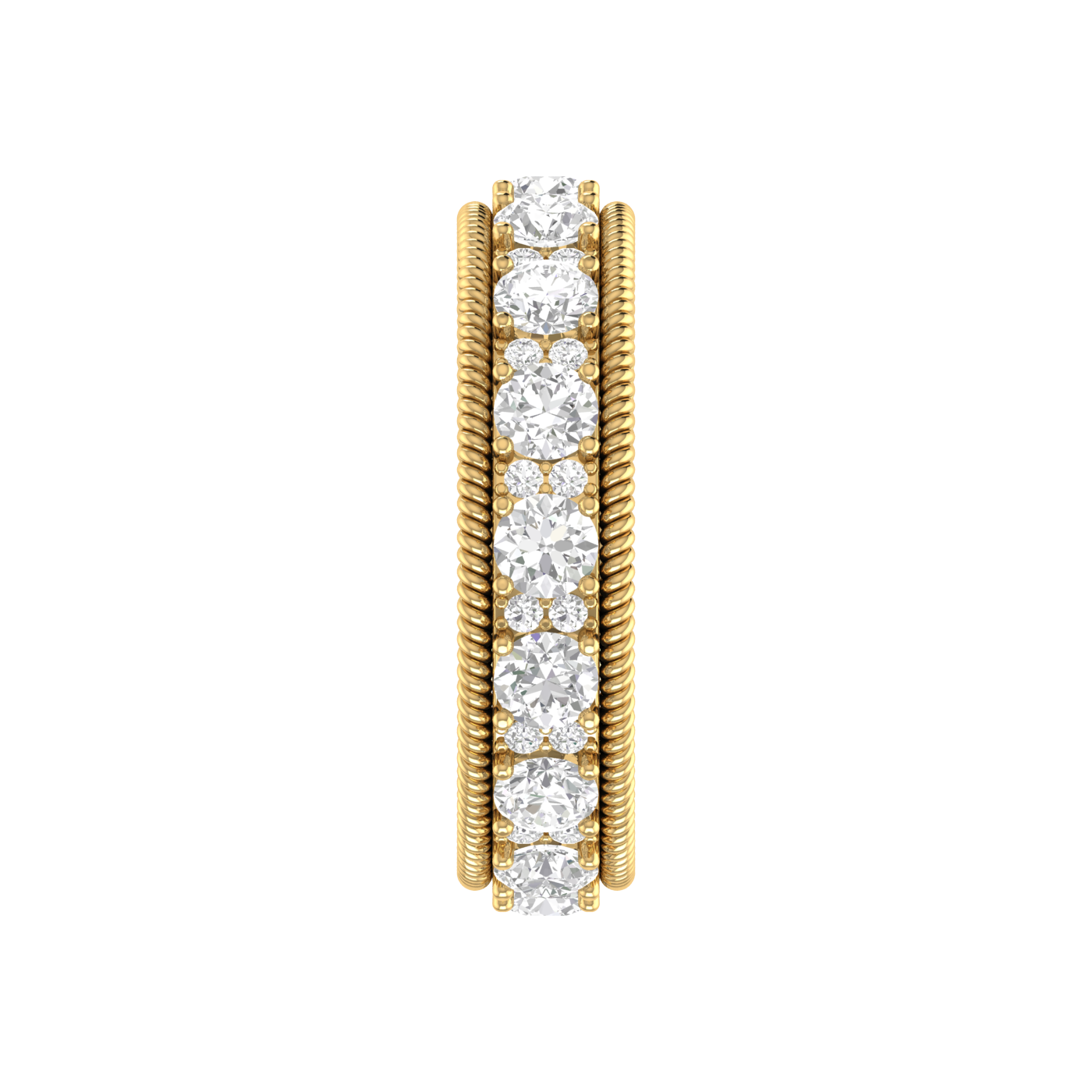 Eternity Yellow Gold Diamond Wedding Ring for Women JL AU RD RN 9287Y   Jewelove.US