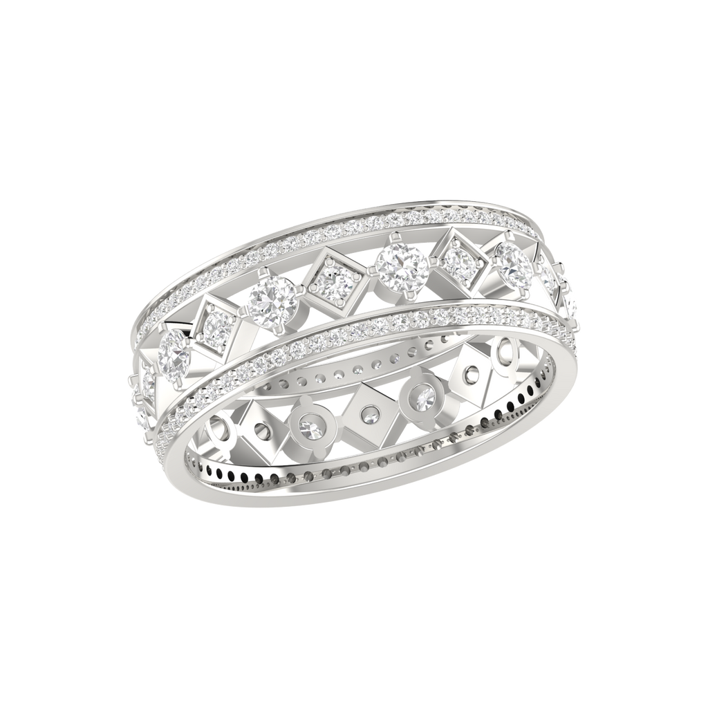 Designer Platinum Diamond Wedding Ring for Women JL PT RD RN 9289   Jewelove.US