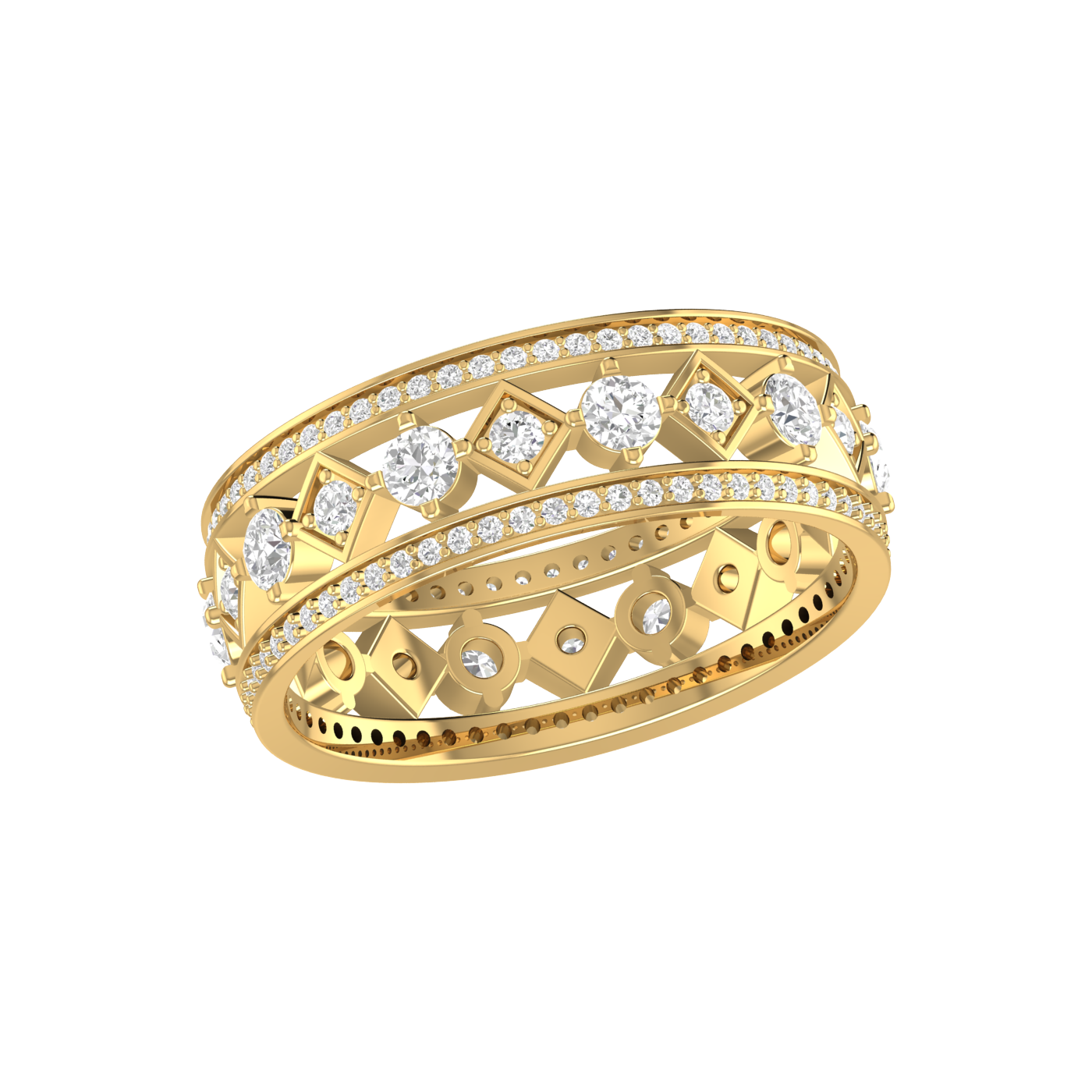 Designer Yellow Gold Diamond Wedding Ring JL AU RD RN 9289Y   Jewelove.US