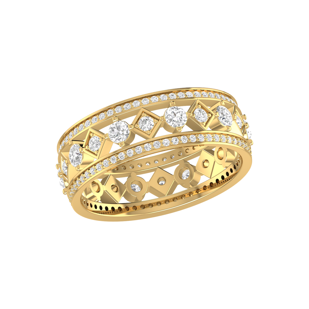 Designer Yellow Gold Diamond Wedding Ring JL AU RD RN 9289Y   Jewelove.US