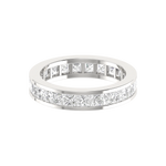 Load image into Gallery viewer, 15 Pointer Eternity Princess Cut Diamond Platinum Wedding Ring for Women JL PT RD RN 9293   Jewelove
