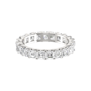 10 Pointer Eternity Princess Cut Diamond Platinum Wedding Ring for Women JL PT RD RN 9294-A   Jewelove